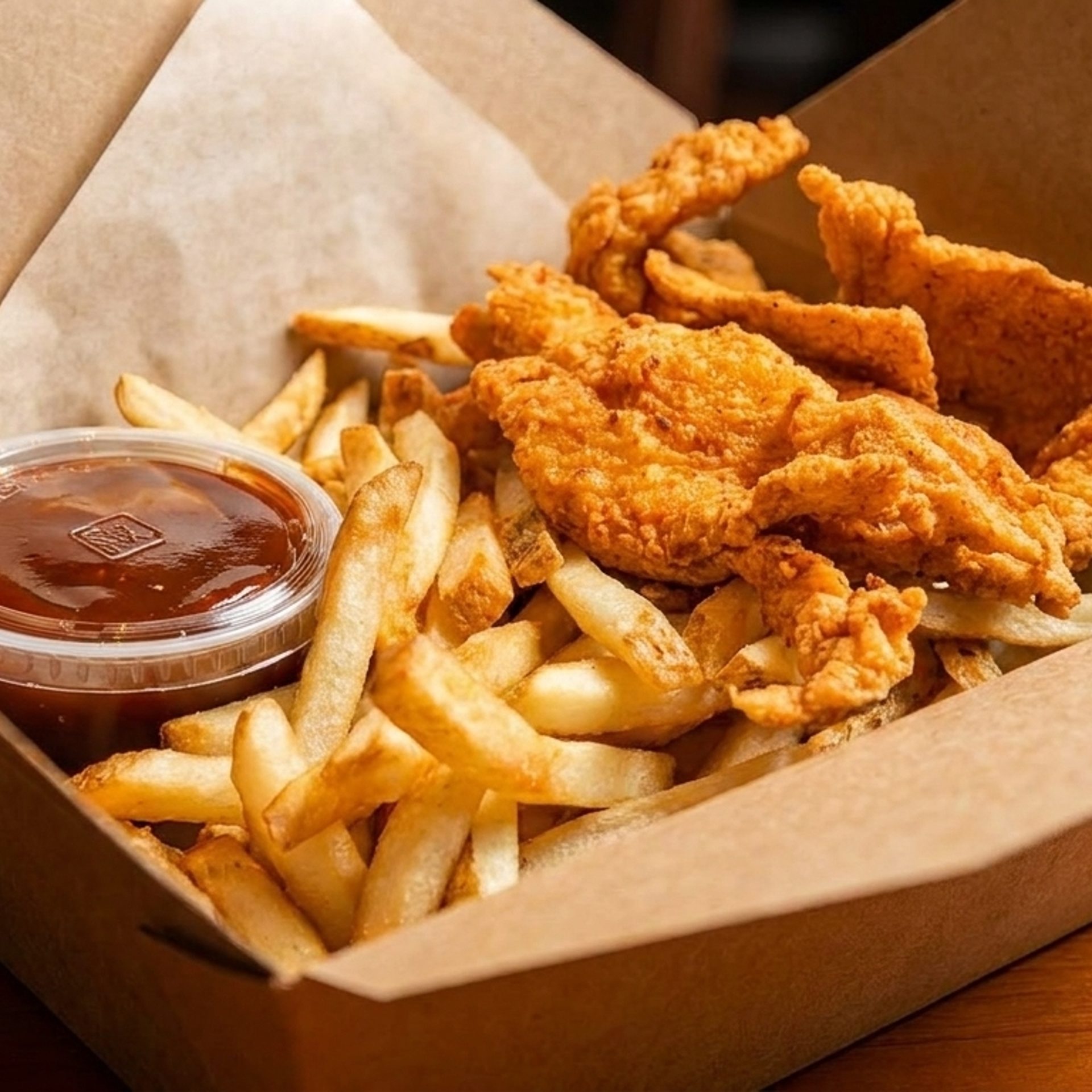 Chicken Baskets and Fries